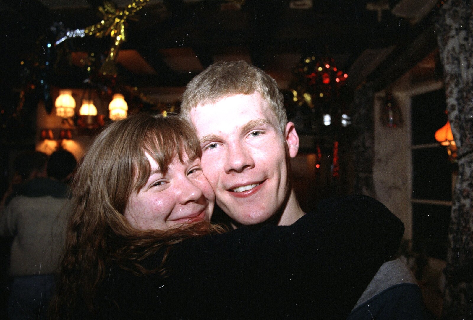 Jackie and Andy from New Year's Eve at the Swan Inn, Brome, Suffolk - 31st December 1994