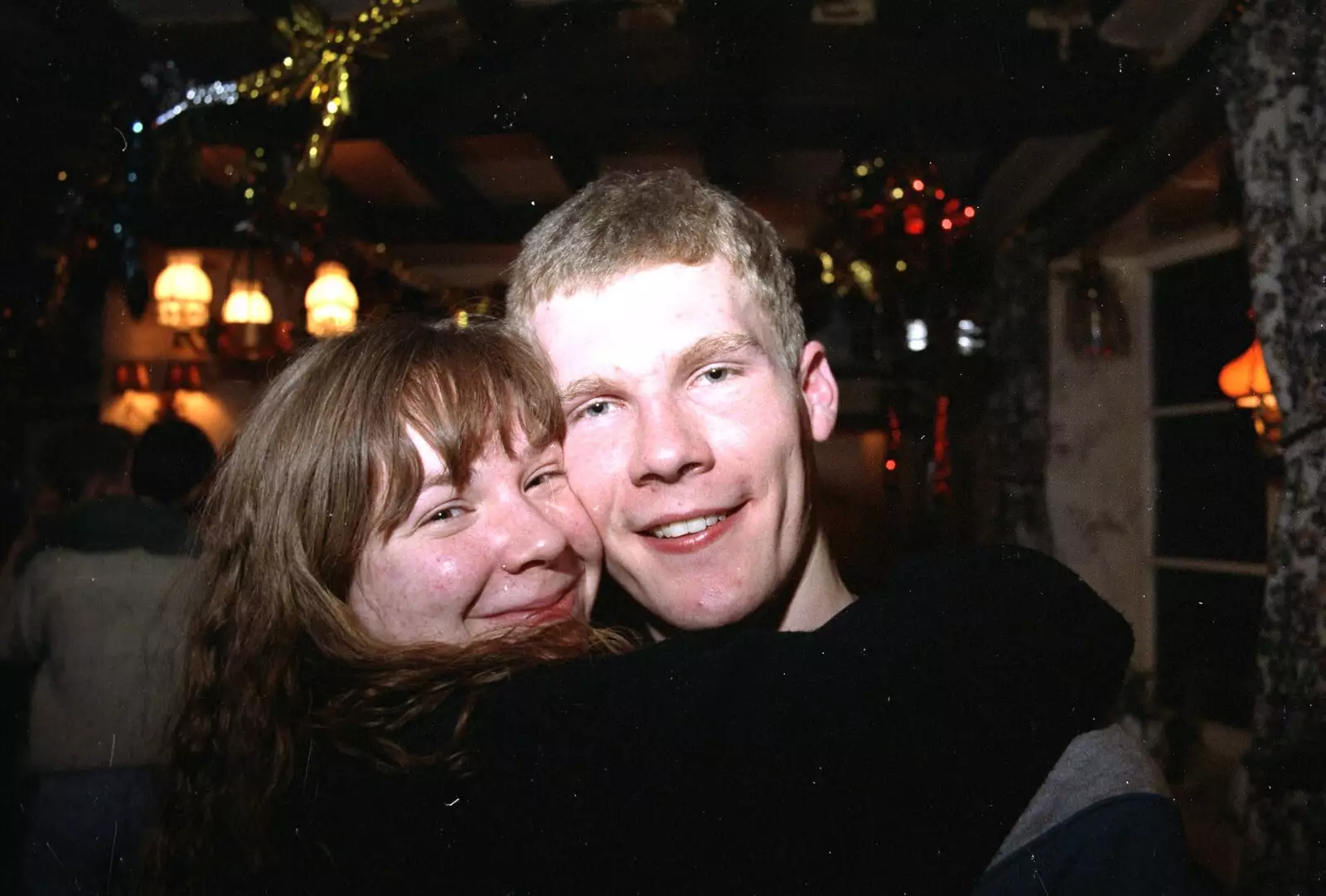 Jackie and Andy, from New Year's Eve at the Swan Inn, Brome, Suffolk - 31st December 1994