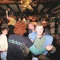 One of the lads is carried around, New Year's Eve at the Swan Inn, Brome, Suffolk - 31st December 1994