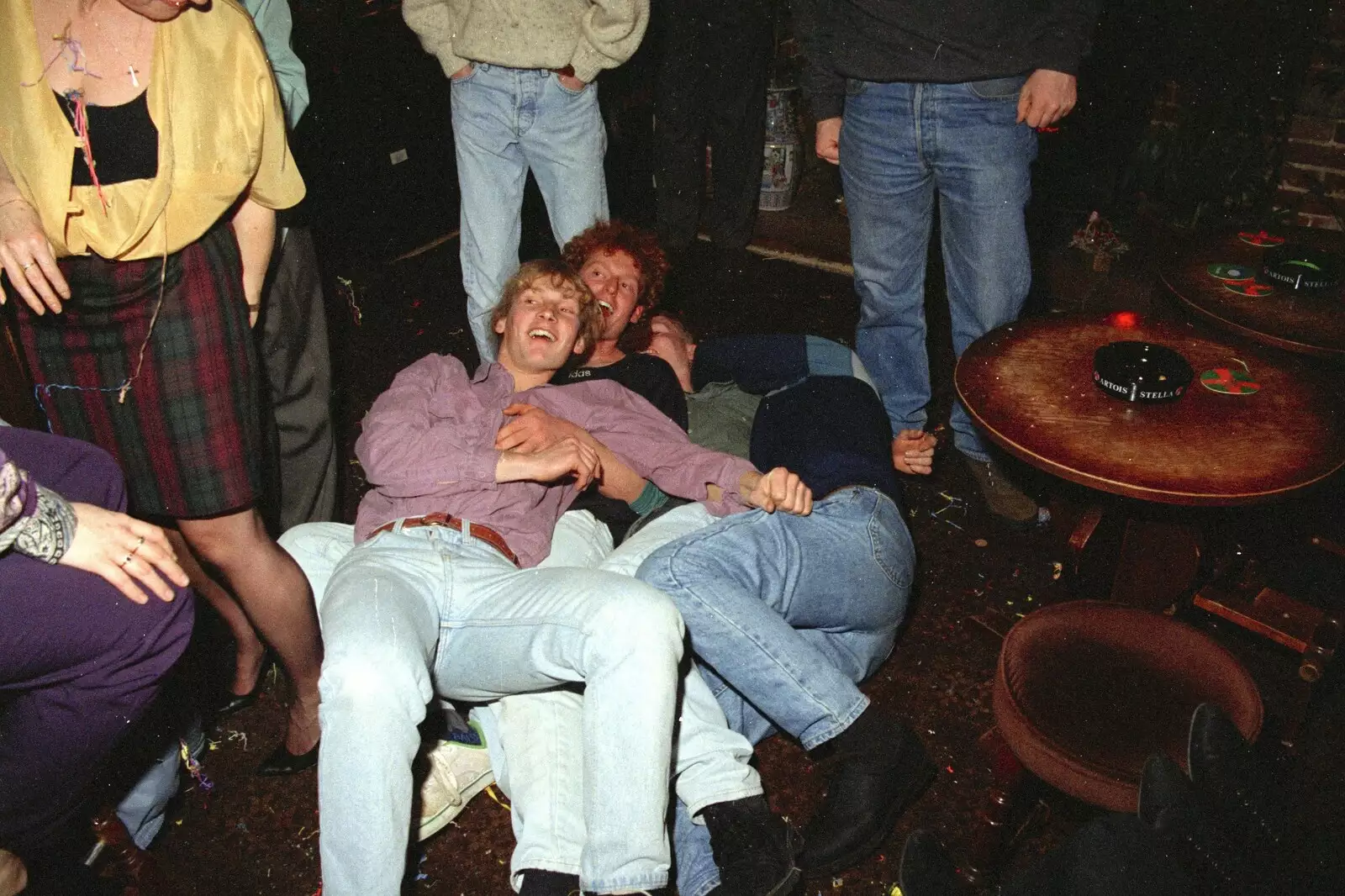 The Rabbits are on the floor, from New Year's Eve at the Swan Inn, Brome, Suffolk - 31st December 1994