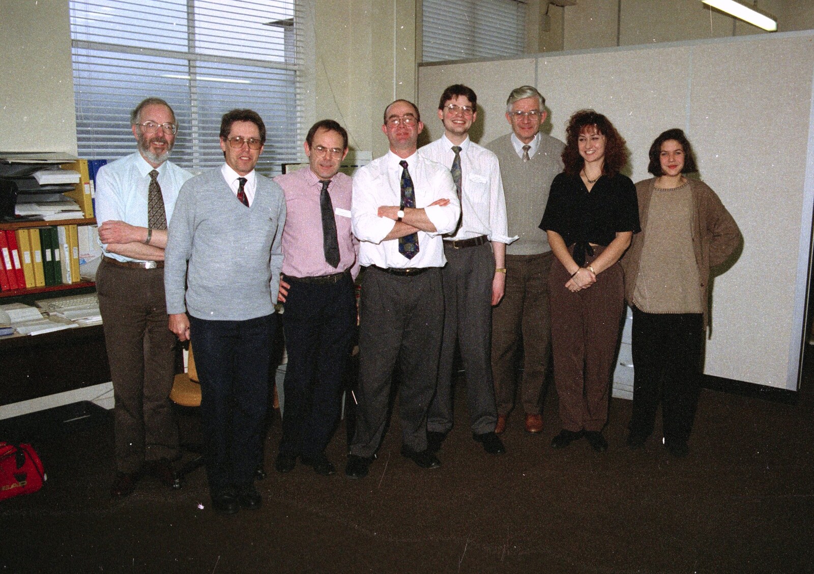 Last Day at Clays and a Night Round Hamish's, Bungay and Walkford - 20th January 1995: The estimating team