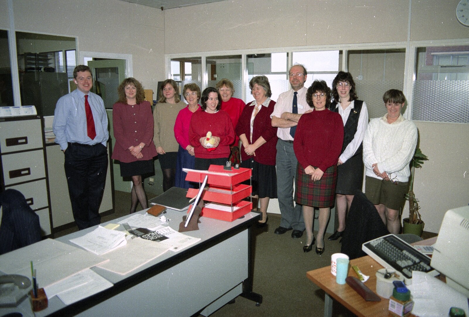Last Day at Clays and a Night Round Hamish's, Bungay and Walkford - 20th January 1995: The finance department