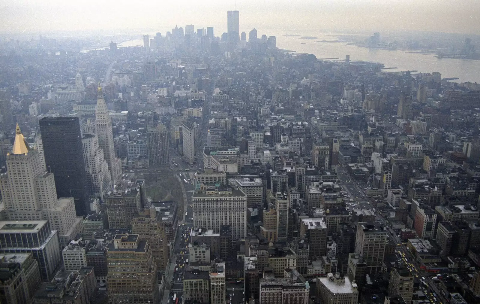 The twin towers in the distance, from A Trip to New York, New York, USA - 11th March 1995