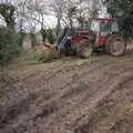 Wavy pushes away a load of brambles, A Trip to New York, New York, USA - 11th March 1995