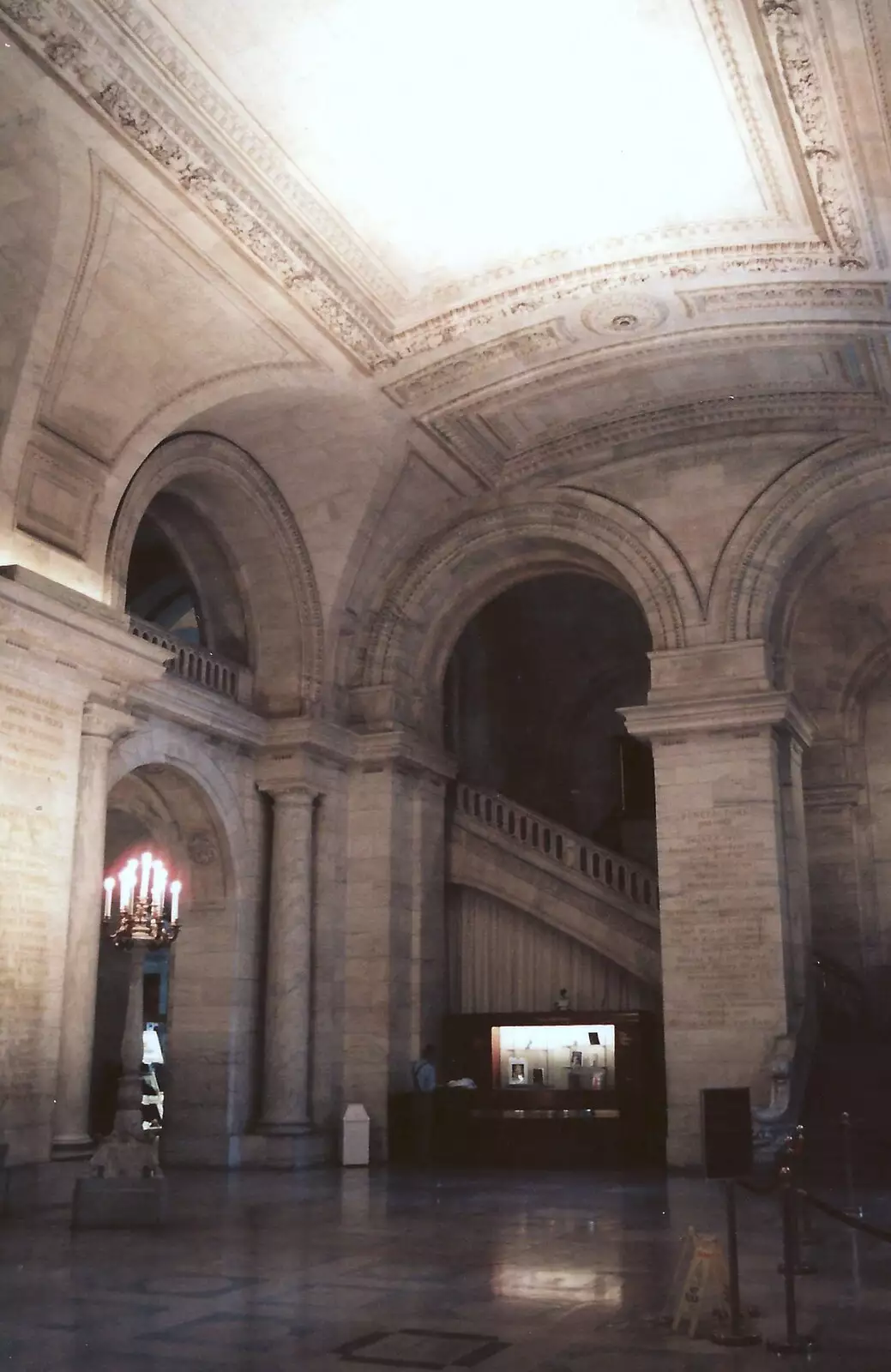 The New York public library's grand entrance, from A Trip to New York, New York, USA - 11th March 1995