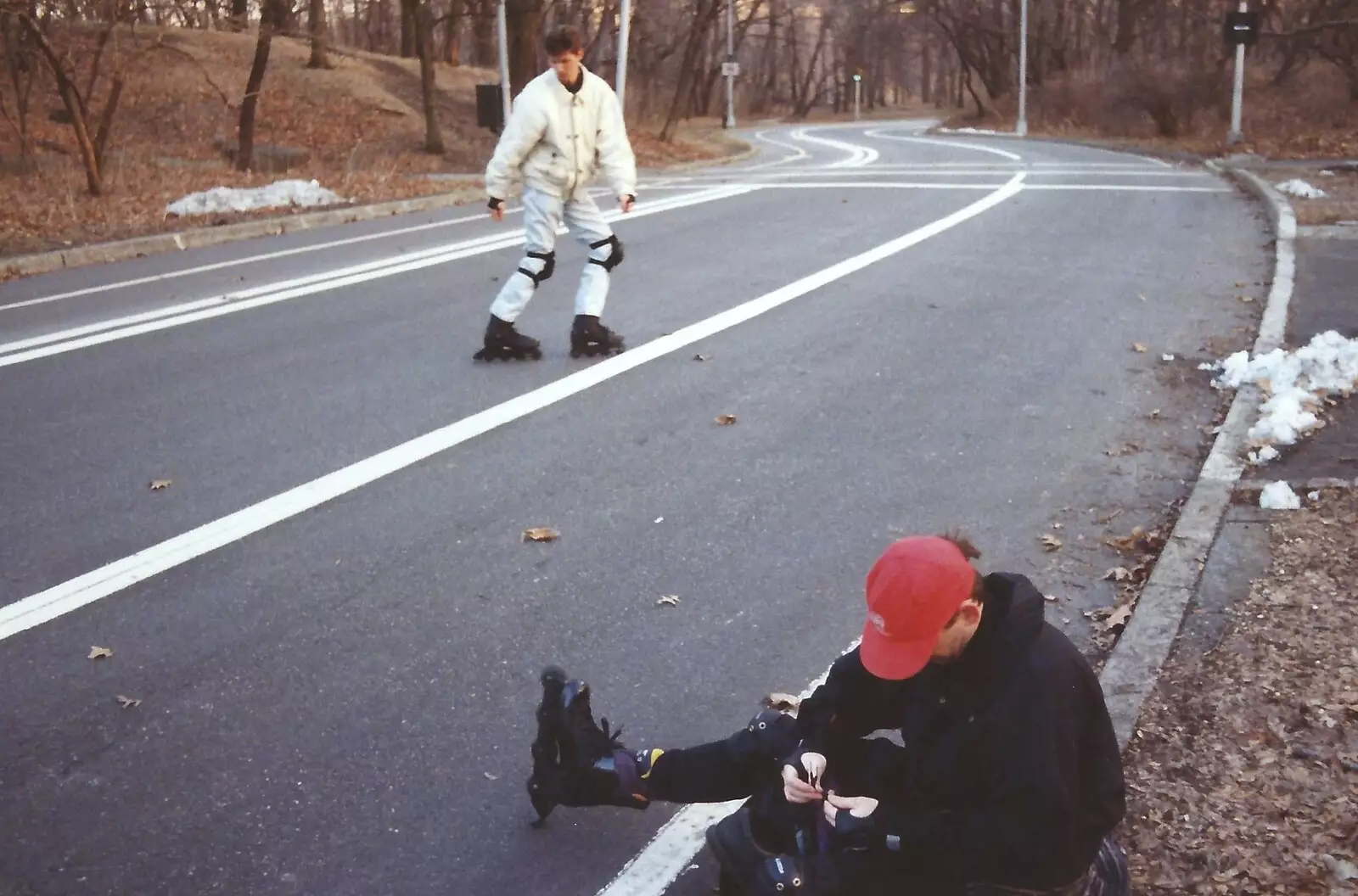 Phil makes some adjustments and Sean poses around, from A Trip to New York, New York, USA - 11th March 1995