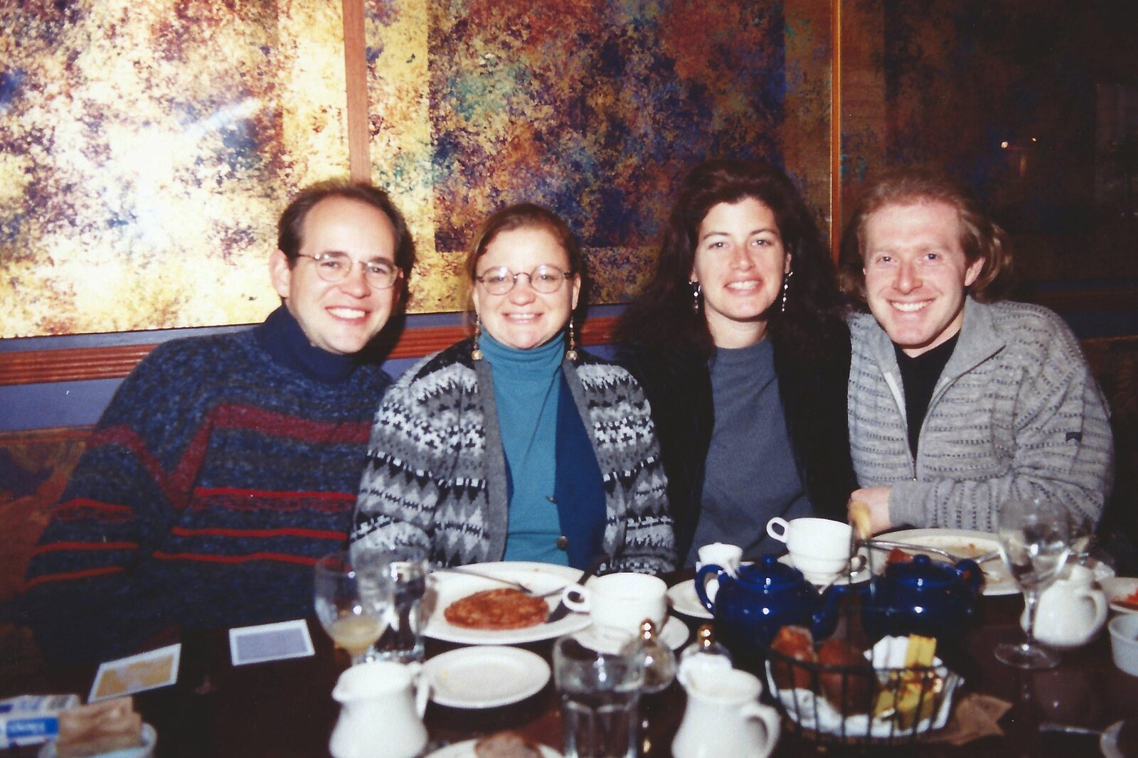 We have lunch with Phil's Russian friends from A Trip to New York, New York, USA - 11th March 1995