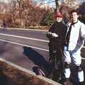 Phil and Sean in roller-blade pads, A Trip to New York, New York, USA - 11th March 1995