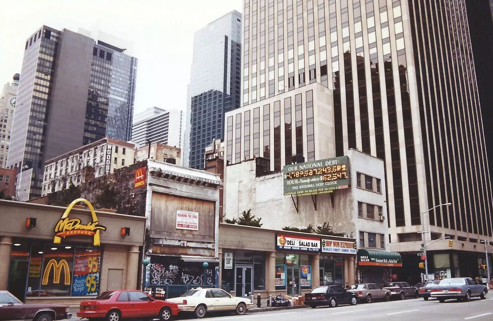 The National Debt Clock, from A Trip to New York, New York, USA - 11th March 1995