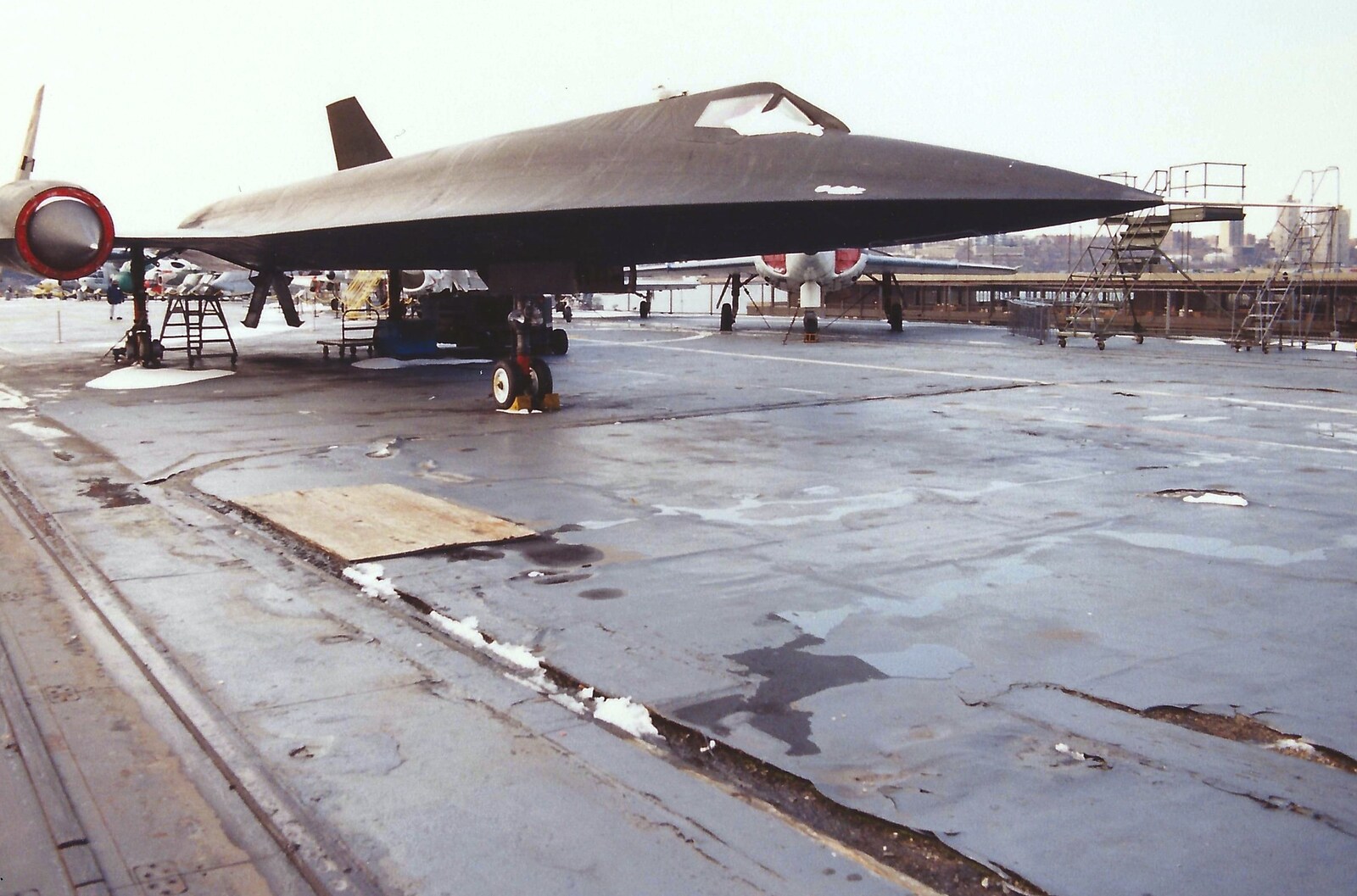 A Trip to New York, New York, USA - 11th March 1995: A Lockheed A-12 on the Intrepid museum