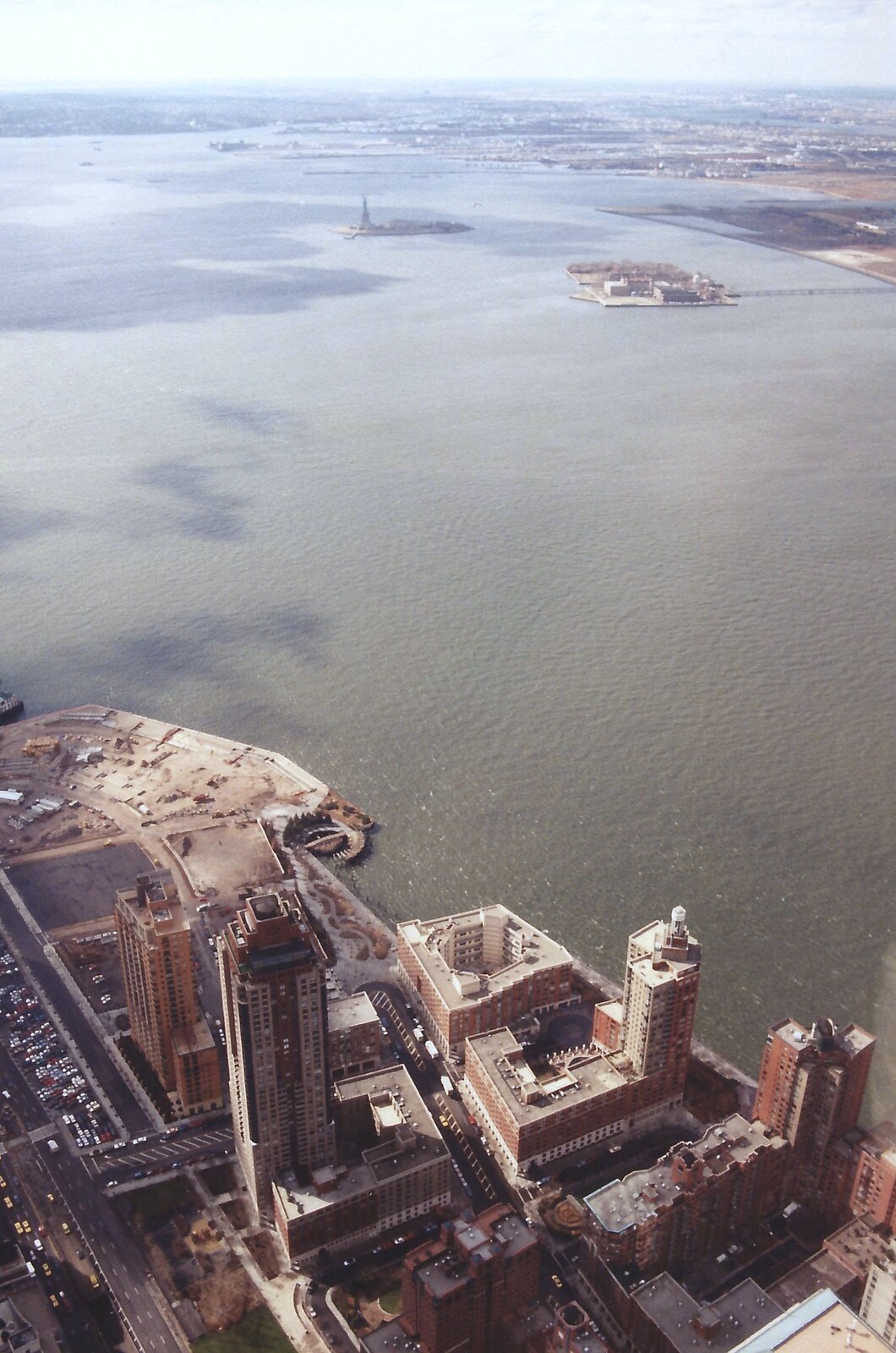 The north Battery and Jersey shoreline look empty from A Trip to New York, New York, USA - 11th March 1995