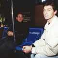 Phil and Sean on a bus, A Trip to New York, New York, USA - 11th March 1995