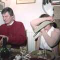 Brenda tries to hide, Lunch and Dinner at Mad Sue's, Stuston, Suffolk - 30th March 1995