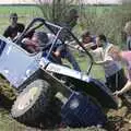 The Jeep is properly stuck in a hole, Lunch and Dinner at Mad Sue's, Stuston, Suffolk - 30th March 1995