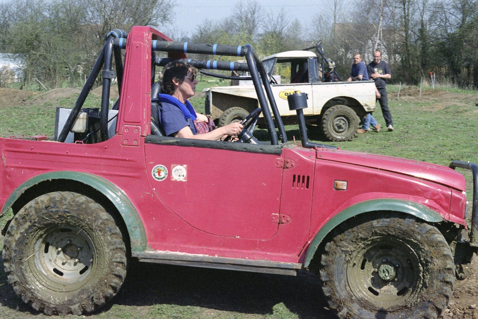 Brenda drives around from Lunch and Dinner at Mad Sue's, Stuston, Suffolk - 30th March 1995