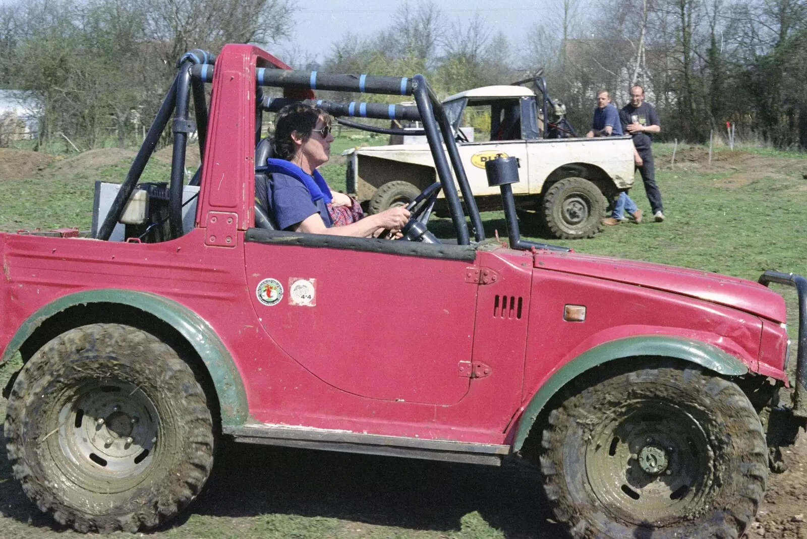 Brenda drives around, from Lunch and Dinner at Mad Sue's, Stuston, Suffolk - 30th March 1995