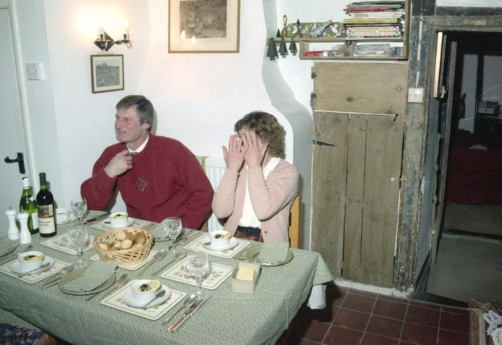 Brenda's hiding again, from Lunch and Dinner at Mad Sue's, Stuston, Suffolk - 30th March 1995