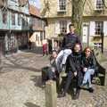 The cobbles of Elm Hill, A Phil and Sean Weekend, and Bedroom Building, Brome, Norwich and Southwold - 18th April 1995