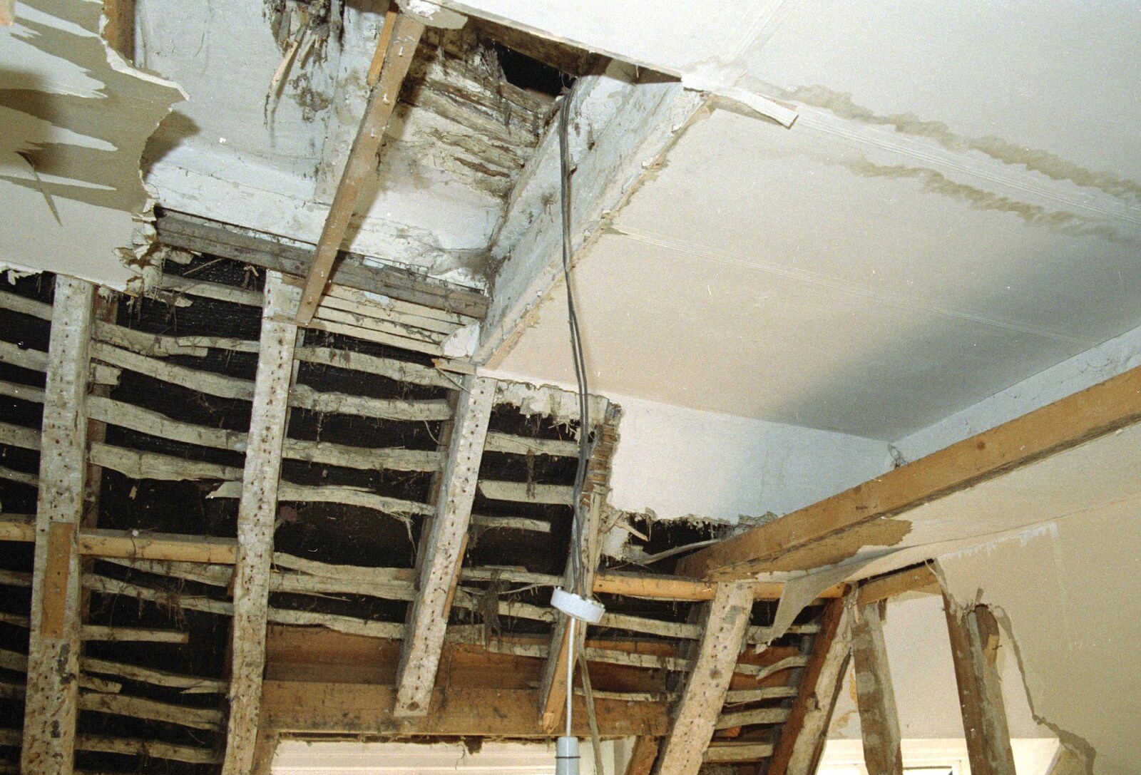 All three ceilings can be seen from Bedroom Demolition, Brome, Suffolk - 15th May 1995