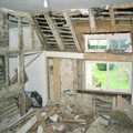 Another view of the demolition, Bedroom Demolition, Brome, Suffolk - 15th May 1995