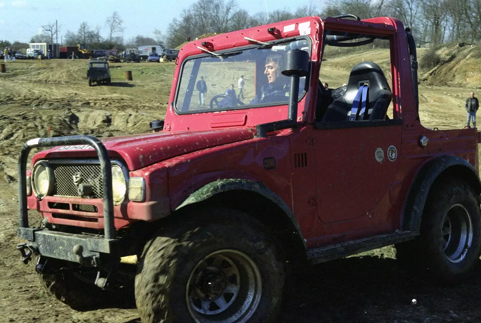 Corky drives around, from Off-Roading and The Swan Inn, Brome, Suffolk - 20th May 1995