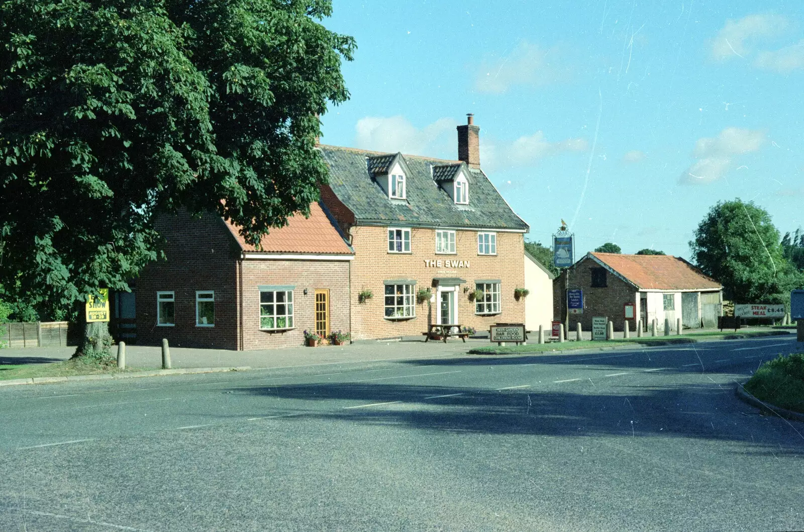 The Swan, from the Ipswich side, from Off-Roading and The Swan Inn, Brome, Suffolk - 20th May 1995