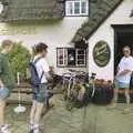 John Willy checks the contents of his pockets, The First-Ever BSCC Sponsored Ride, Suffolk - 2nd June 1995