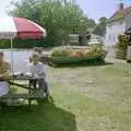 In the pub garden of the Kings Head, Orford, Grandmother, Neil and Caroline Visit, Brome and Orford, Suffolk - 24th July 1995