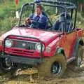 Geoff in a muddy puddle, Off-roading with Geoff and Brenda, Stuston and Elsewhere, Suffolk - 15th September 1995