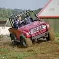 Geoff concentrates as he drives around, Off-roading with Geoff and Brenda, Stuston and Elsewhere, Suffolk - 15th September 1995