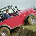 The Daihatsu is stuck on a ridge, Off-roading with Geoff and Brenda, Stuston and Elsewhere, Suffolk - 15th September 1995