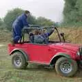 Corky acts as some extra ballast, Off-roading with Geoff and Brenda, Stuston and Elsewhere, Suffolk - 15th September 1995