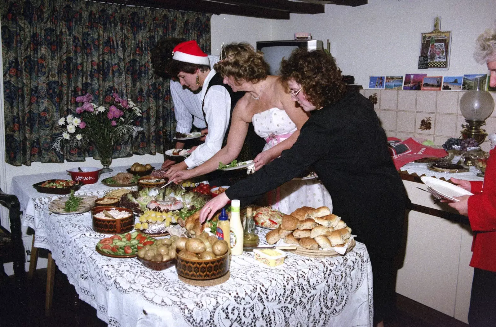 Food occurs, from Geoff's Birthday, Stuston, Suffolk - 18th December 1995