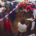 A bird's-eye view of dancing, Geoff's Birthday, Stuston, Suffolk - 18th December 1995