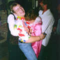 Geoff's Birthday, Stuston, Suffolk - 18th December 1995, Darren and Brenda embrace