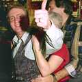 John Willy gives it the thumbs up, New Year's Eve in the Swan Inn, Brome, Suffolk - 31st December 1995