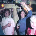 DH isn't sure about some streamers, New Year's Eve in the Swan Inn, Brome, Suffolk - 31st December 1995
