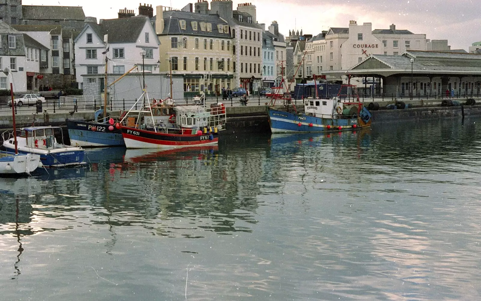 The Barbican: Sutton Harbour and the Fish Market, from Uni: A CISU Trip To Plymouth, Devon - 16th March 1996