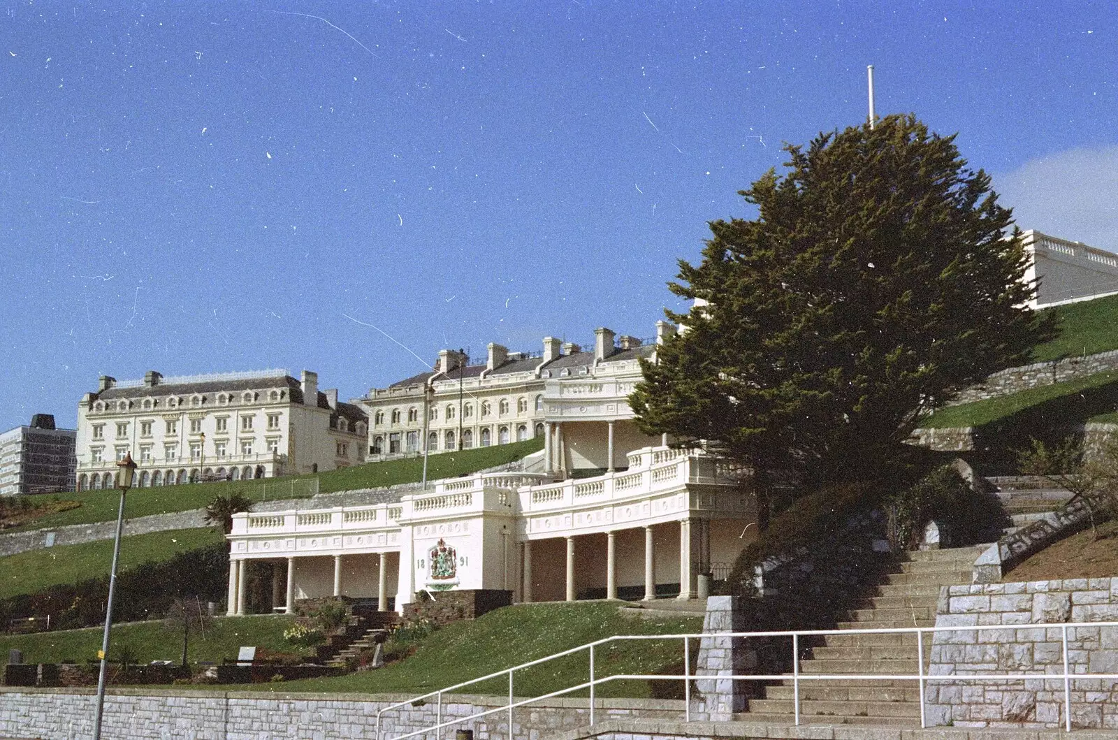 The Belvedere, built in 1891, on Plymouth Hoe, from Uni: A CISU Trip To Plymouth, Devon - 16th March 1996