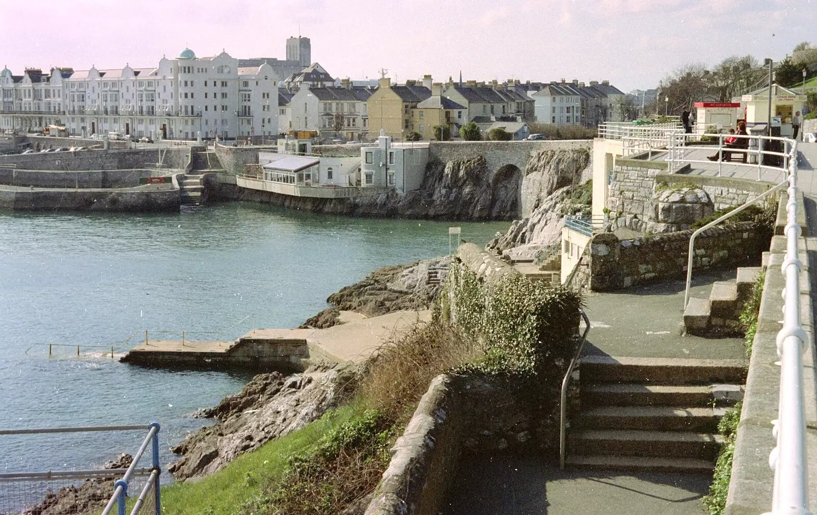 Looking towards the Yacht Club, from Uni: A CISU Trip To Plymouth, Devon - 16th March 1996