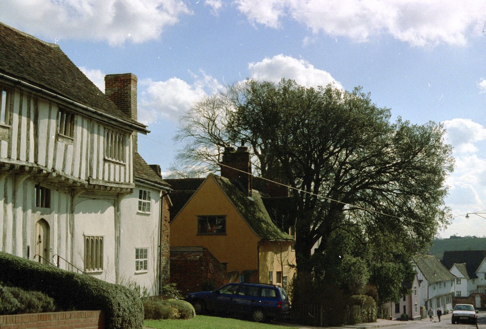 Lavenham houses from Mother and Mike Visit, Lavenham, Suffolk - 14th April 1996