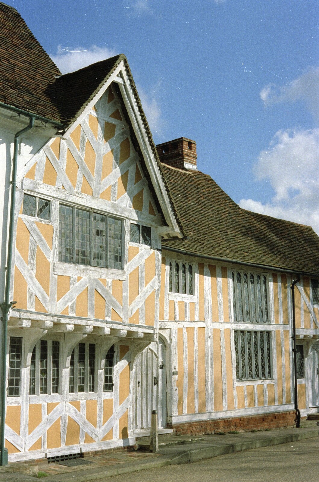 The orange house from Mother and Mike Visit, Lavenham, Suffolk - 14th April 1996