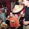 Trev does some sort of red tequila, CISU, Los Mexicanos and the Inflatable Woman, Ipswich, Suffolk - 25th April 1996