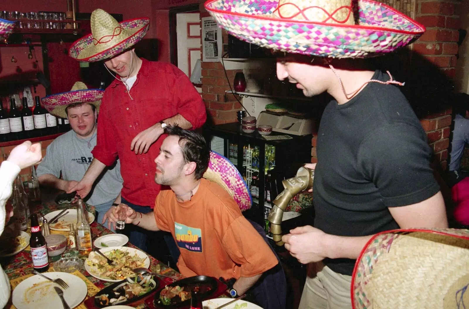 Trevor does tequila, from CISU, Los Mexicanos and the Inflatable Woman, Ipswich, Suffolk - 25th April 1996