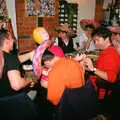 The CISU table, CISU, Los Mexicanos and the Inflatable Woman, Ipswich, Suffolk - 25th April 1996