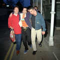 A wasted Trev on Tacket Street, CISU, Los Mexicanos and the Inflatable Woman, Ipswich, Suffolk - 25th April 1996