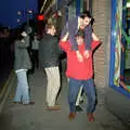 Tim tries to put Trevor down, CISU, Los Mexicanos and the Inflatable Woman, Ipswich, Suffolk - 25th April 1996