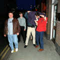 Trev is carried down the road, CISU, Los Mexicanos and the Inflatable Woman, Ipswich, Suffolk - 25th April 1996