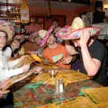 A rowdy table, CISU, Los Mexicanos and the Inflatable Woman, Ipswich, Suffolk - 25th April 1996