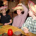 Jon checks his hat, CISU, Los Mexicanos and the Inflatable Woman, Ipswich, Suffolk - 25th April 1996